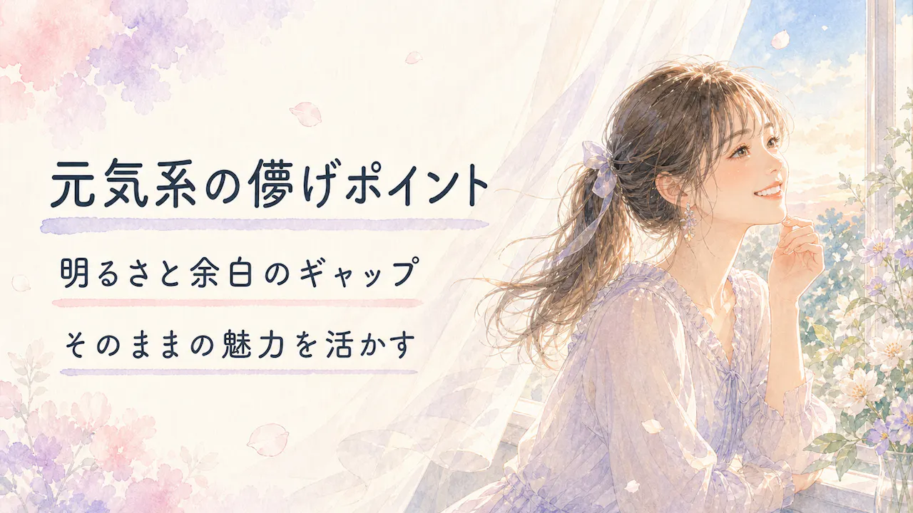 元気系でも儚げに見えるポイント