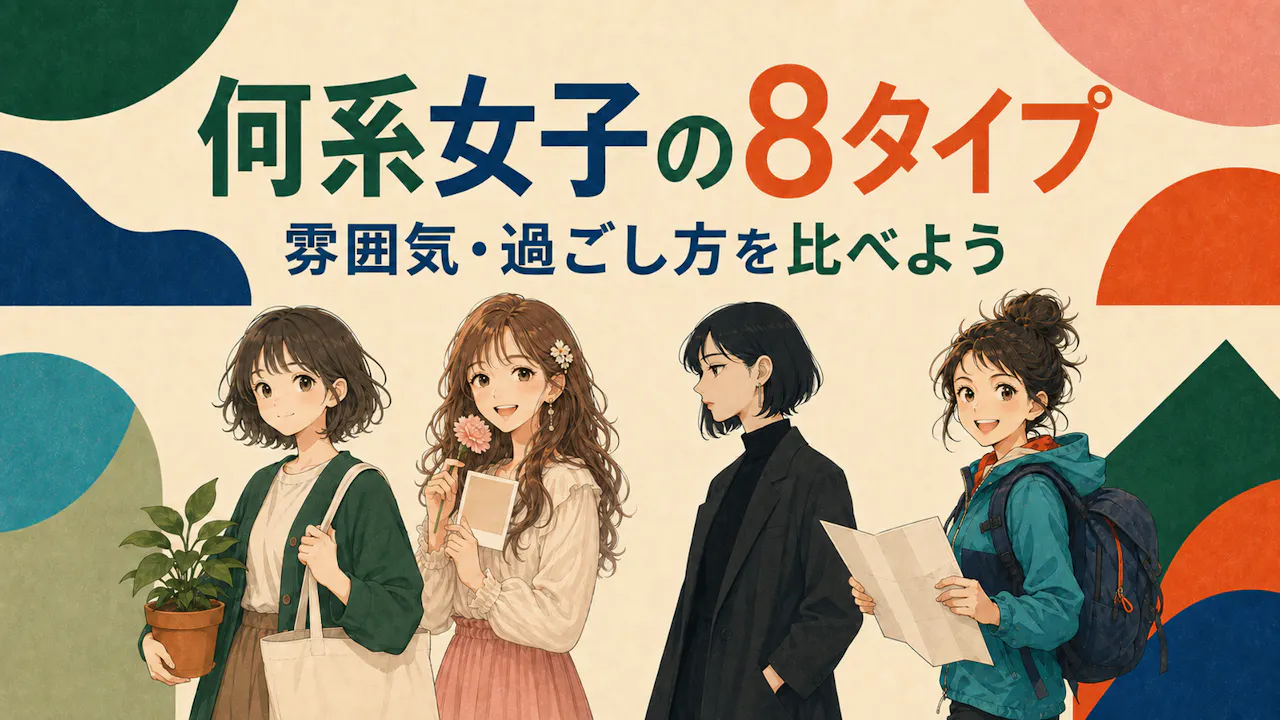 8タイプ一覧：服装だけでなく過ごし方も比較