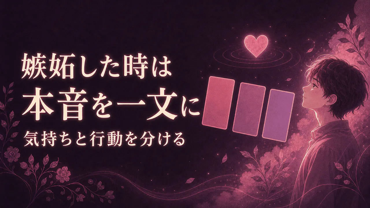 嫉妬した時の上手な扱い方