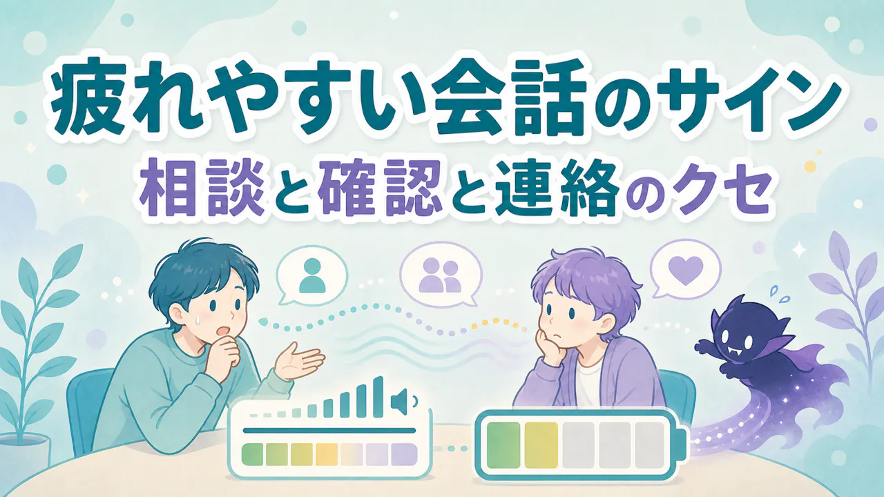 エナジーバンパイアになりやすい会話の特徴