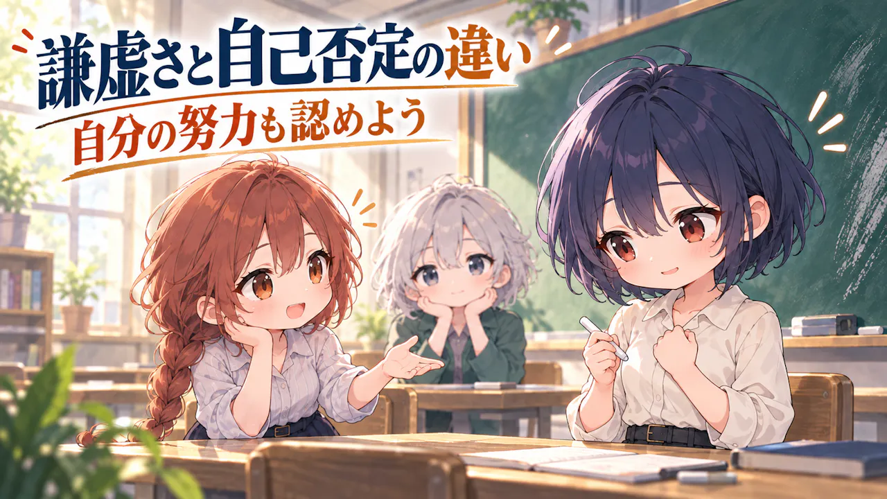 謙虚さと自己否定はどう違う？