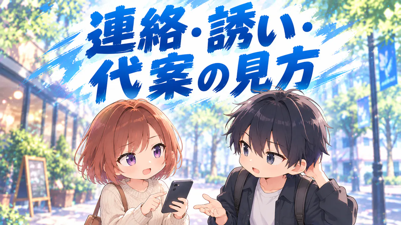 連絡・誘い・代案の見方