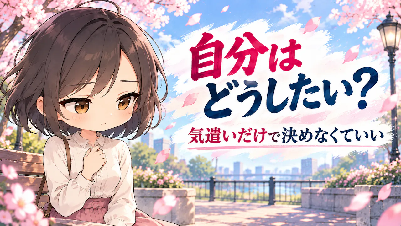 自分の気持ちと、相手への気遣いを分けよう
