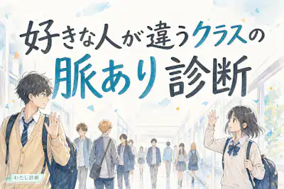 【好きな人が違うクラスの脈あり診断】別クラスのあの人は脈ありサイン？