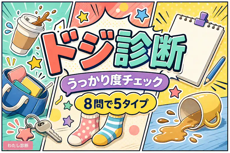 【ドジ診断】あなたのうっかり度はどのくらい？