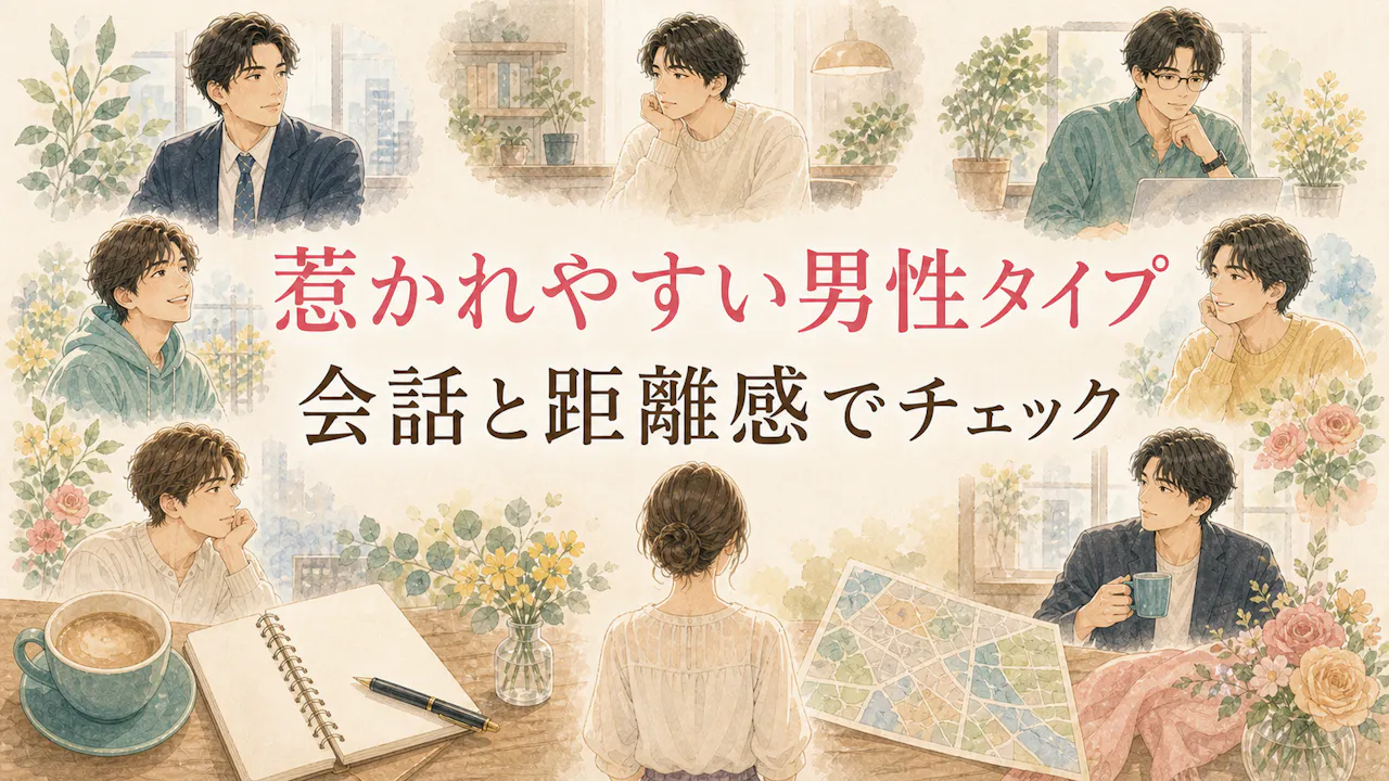 あなたに惹かれやすい男性タイプをチェック