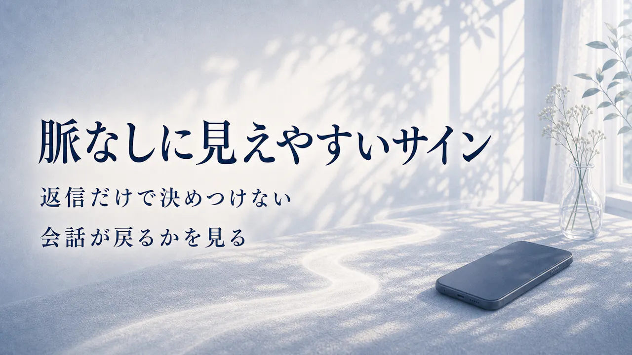 LINEで脈なしに見えやすいサイン