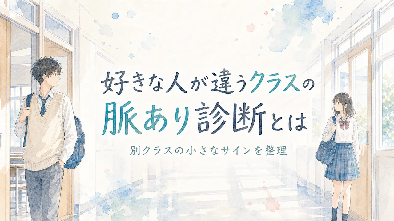 好きな人が違うクラスの脈あり診断とは？