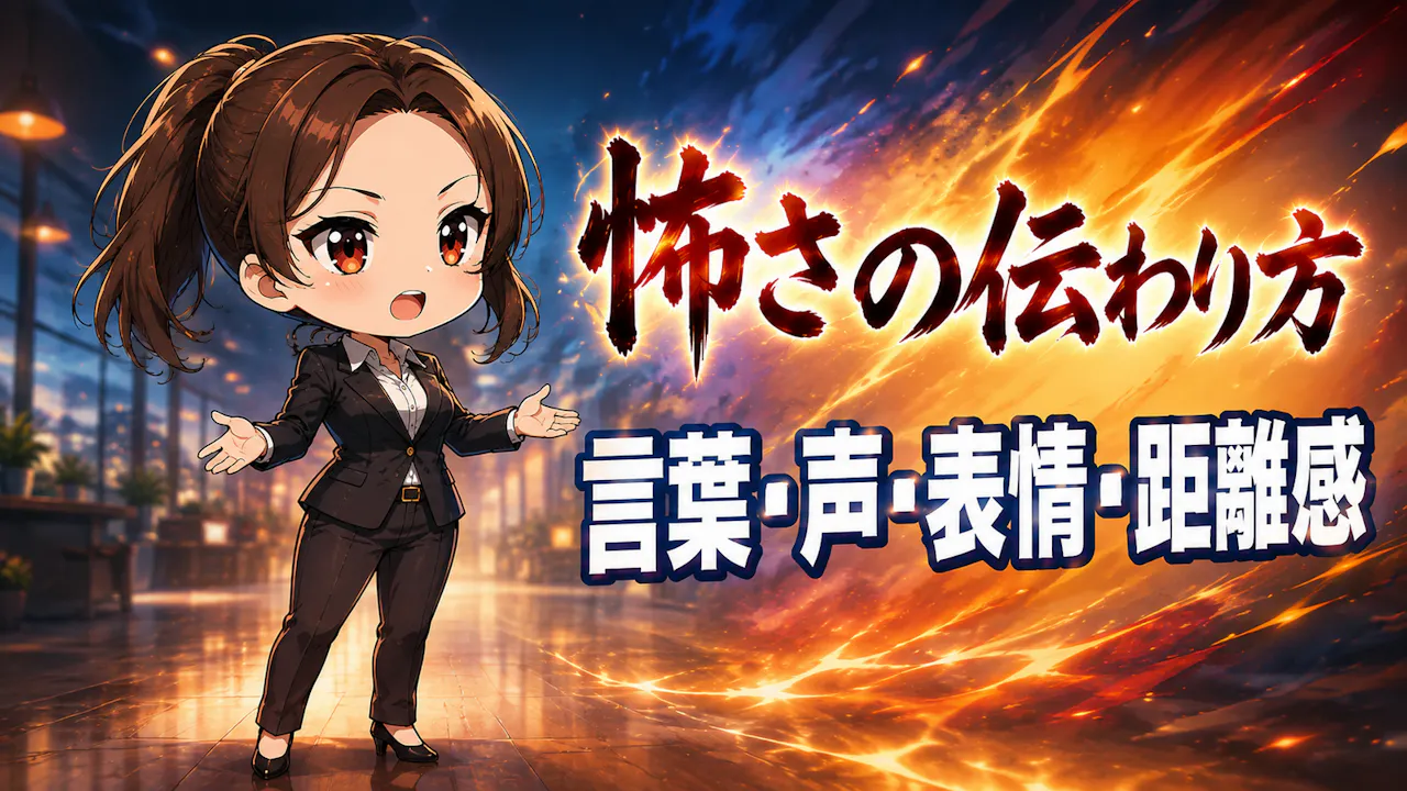 怒ったときの怖さは何で変わる？