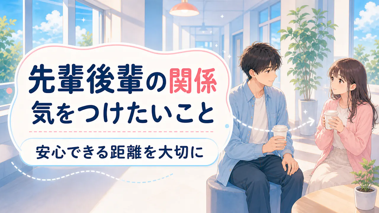 先輩後輩の関係で気をつけたいこと
