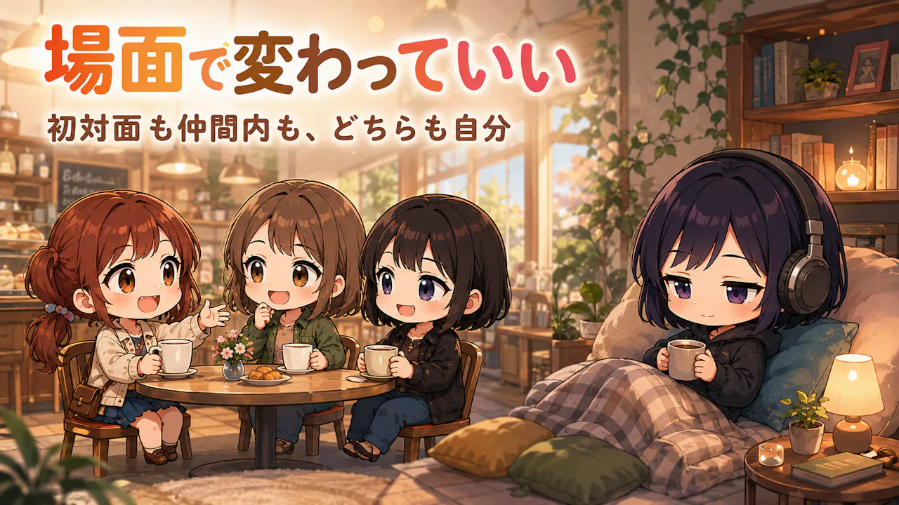 陰キャ・陽キャは場面で変わっていい