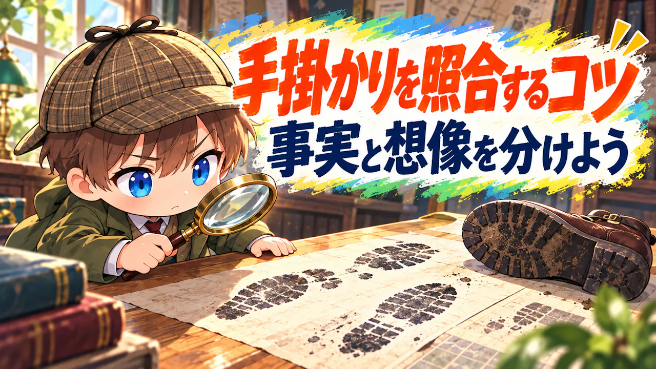 手掛かりを照合するときの3つのコツ