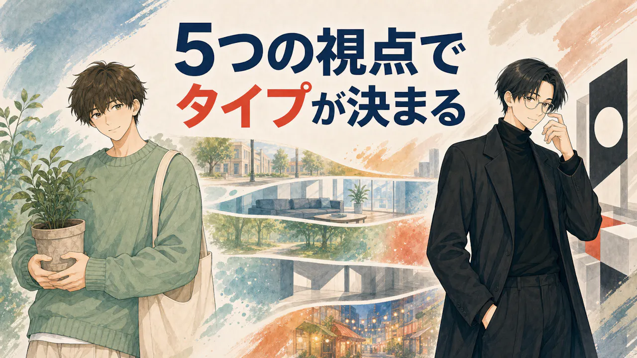 何系男子のタイプはどう決まる？