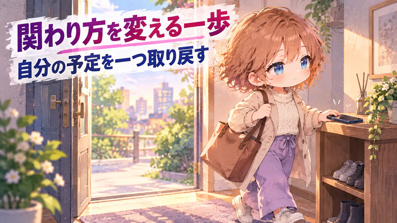 区切りを急がず、関わり方を変えるには