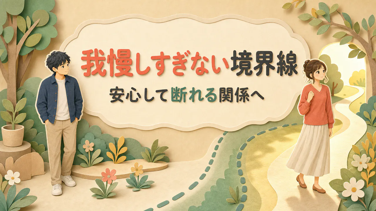 我慢しすぎないための境界線