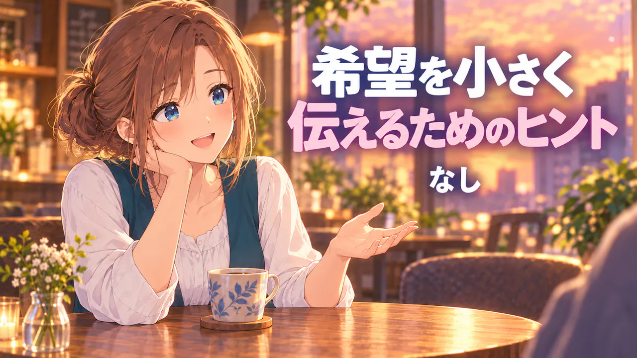 希望を小さく伝えるためのヒント