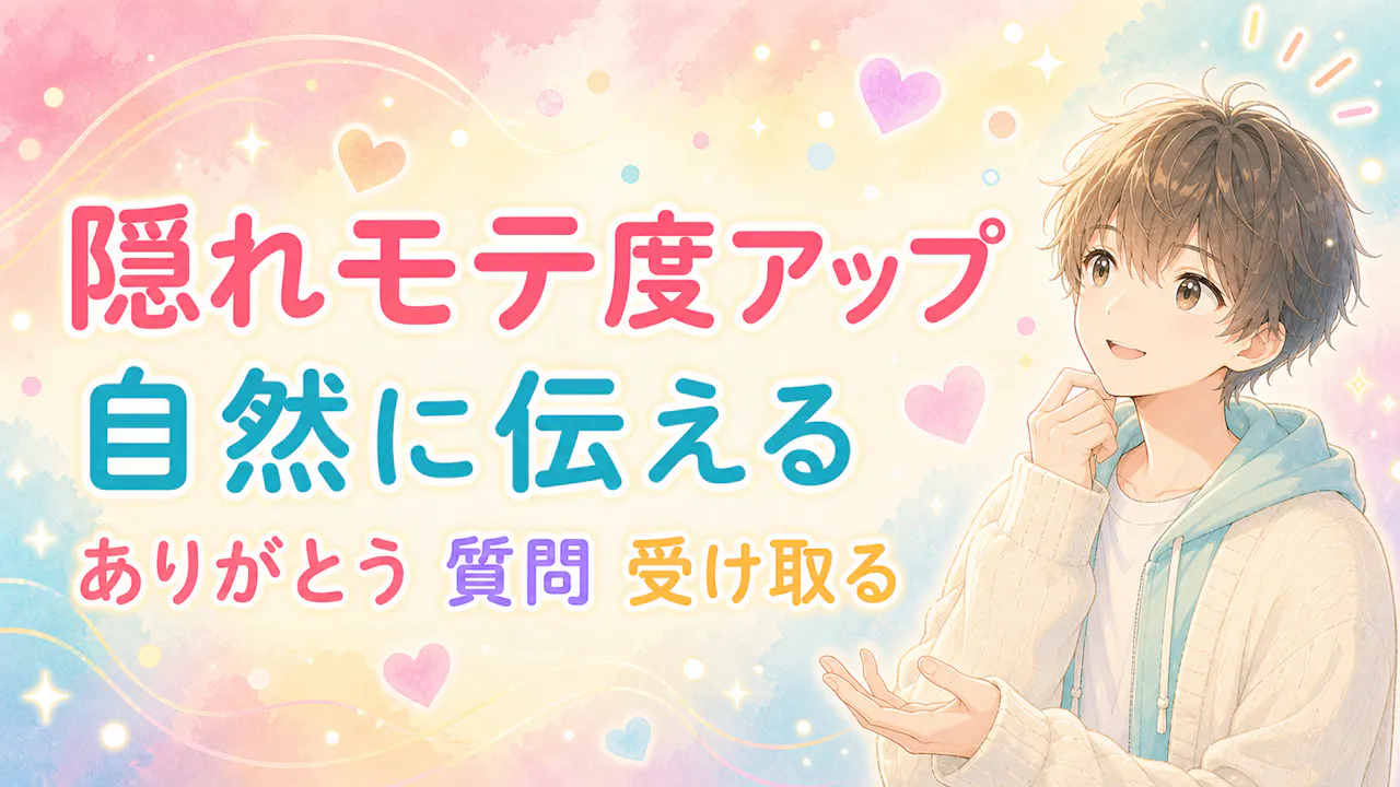 隠れモテ度を自然に伸ばすコツ