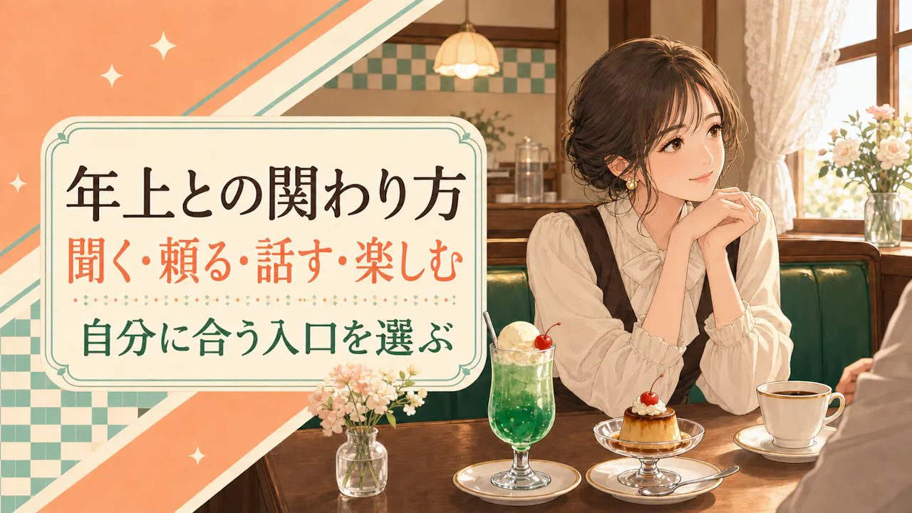 年上との関わり方、4つの入口