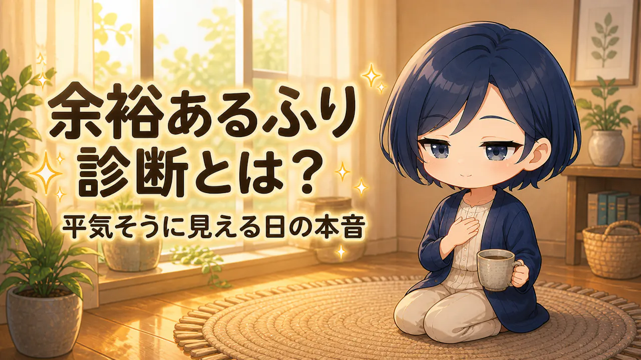 余裕あるふり診断とは？