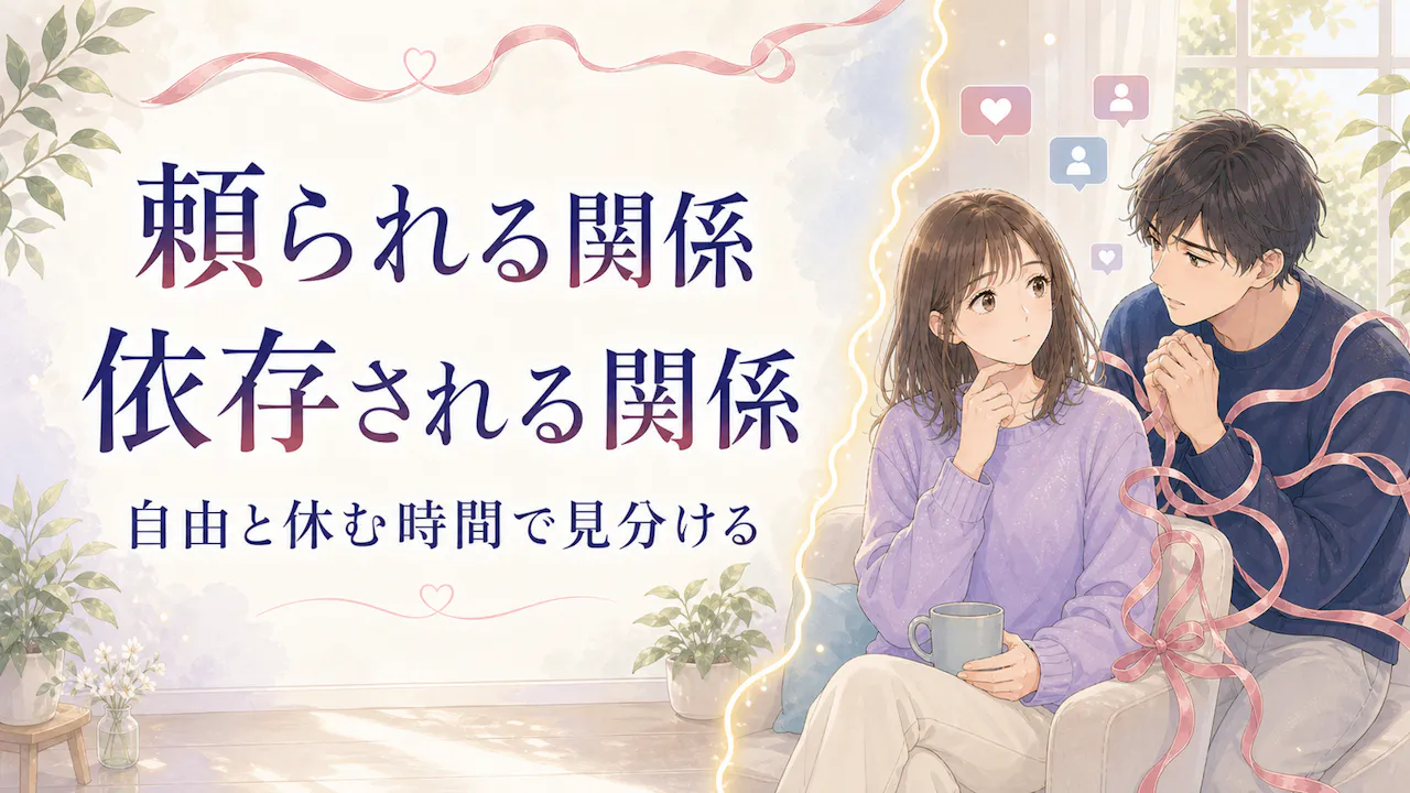 頼られている状態と依存されている状態の違い