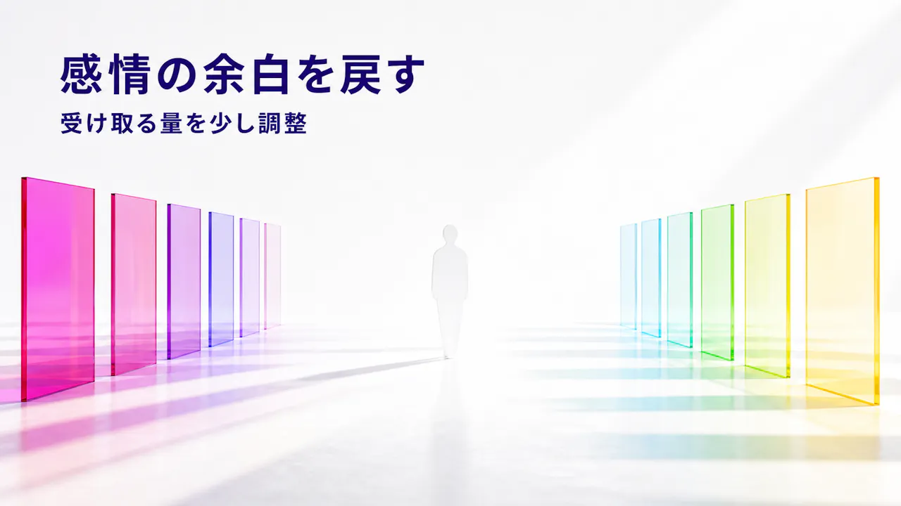 感情の余白を戻す3つの整え方