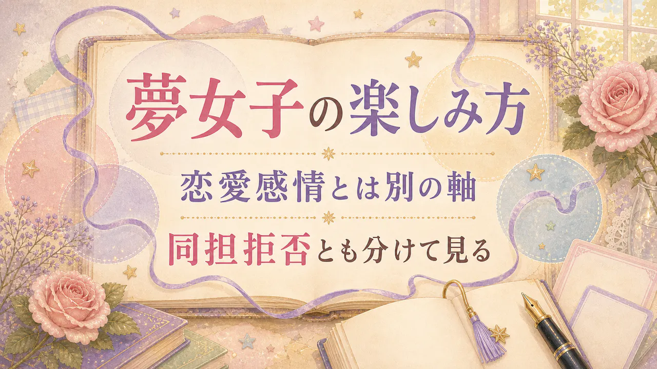 夢女子とリアコ・同担拒否の違い