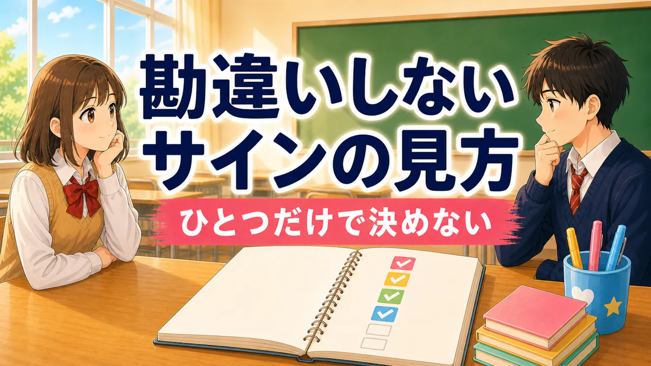中学生が勘違いしやすいサイン