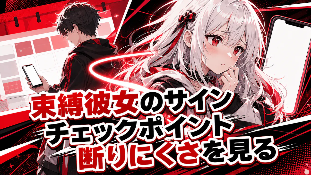 束縛彼女かもと思ったときのチェックポイント