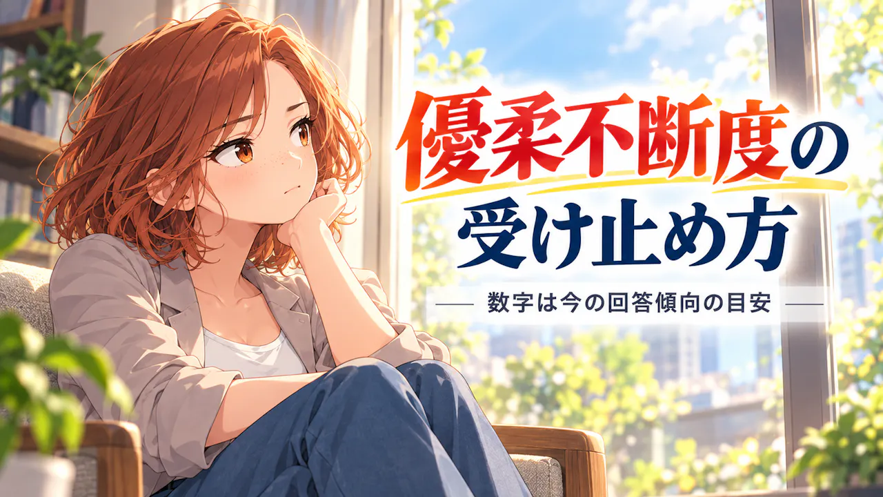 優柔不断度の受け止め方