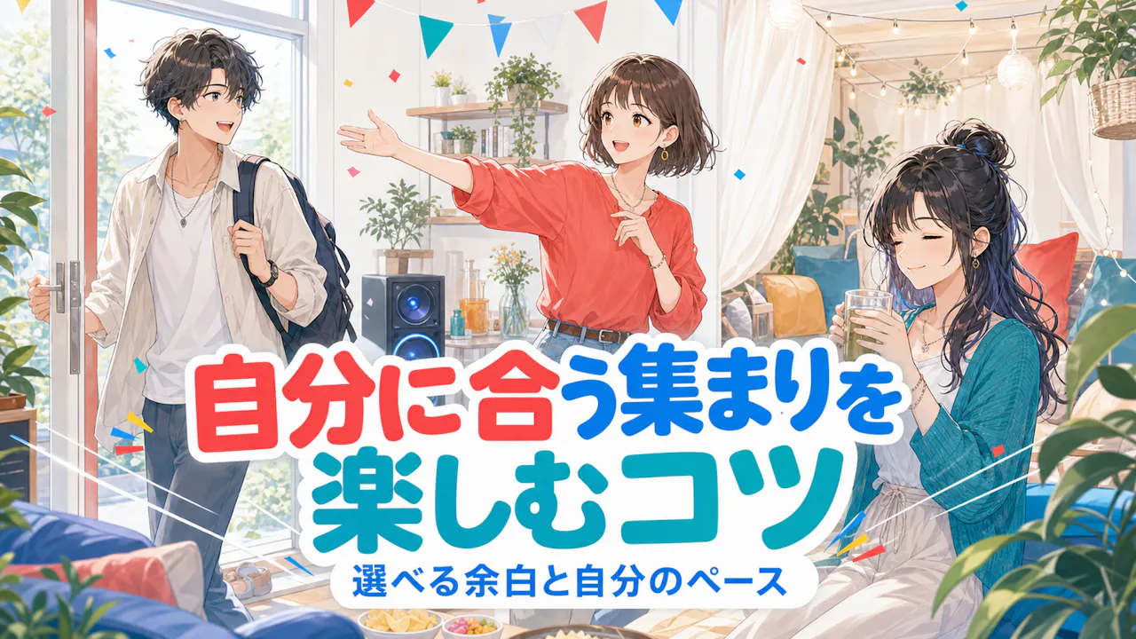 自分に合う集まりを楽しむコツ