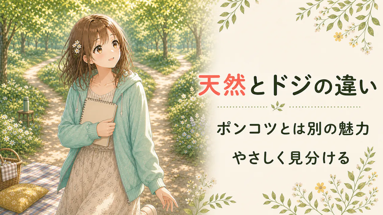 「天然」と「ドジ・ポンコツ」の違い