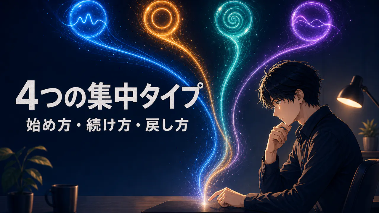 4つの集中タイプからわかること