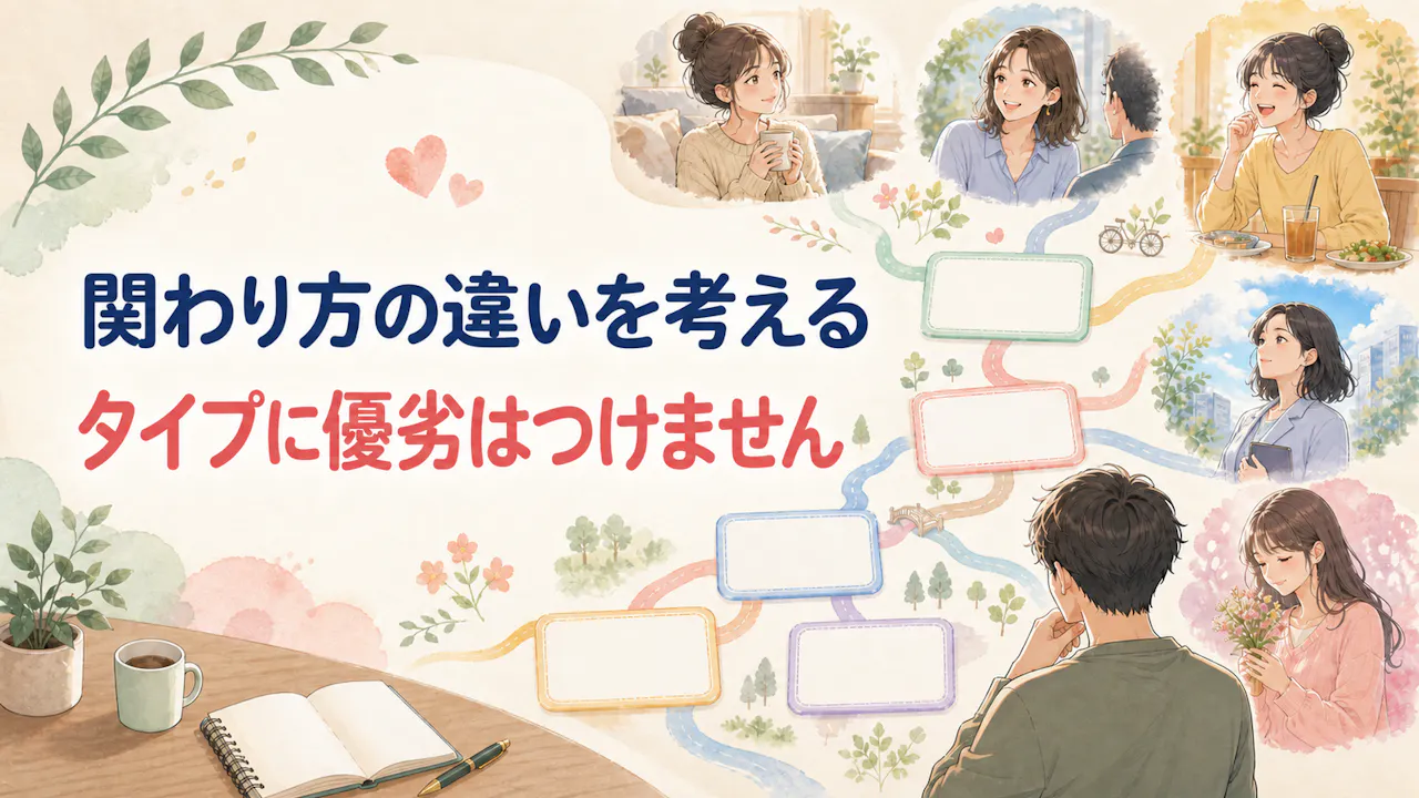 女性タイプの優劣をつけず、関わり方の違いを考える