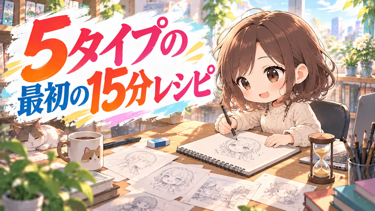 5タイプの最初の15分レシピ
