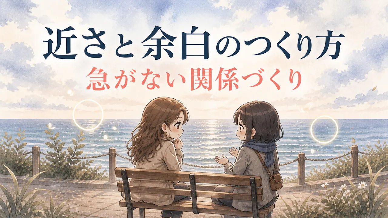 距離を縮めることと境界線を守ること
