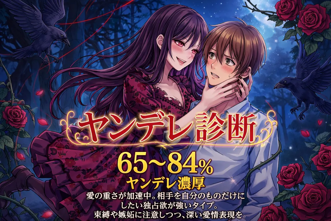 ヤンデレ診断の結果_65％〜84％：ヤンデレ濃厚（重くなりやすい）