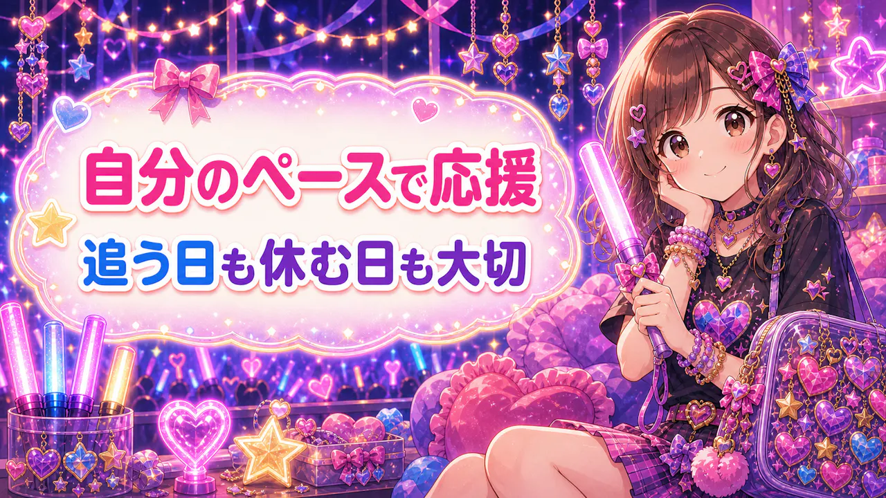 アイドルを自分のペースで応援するコツ