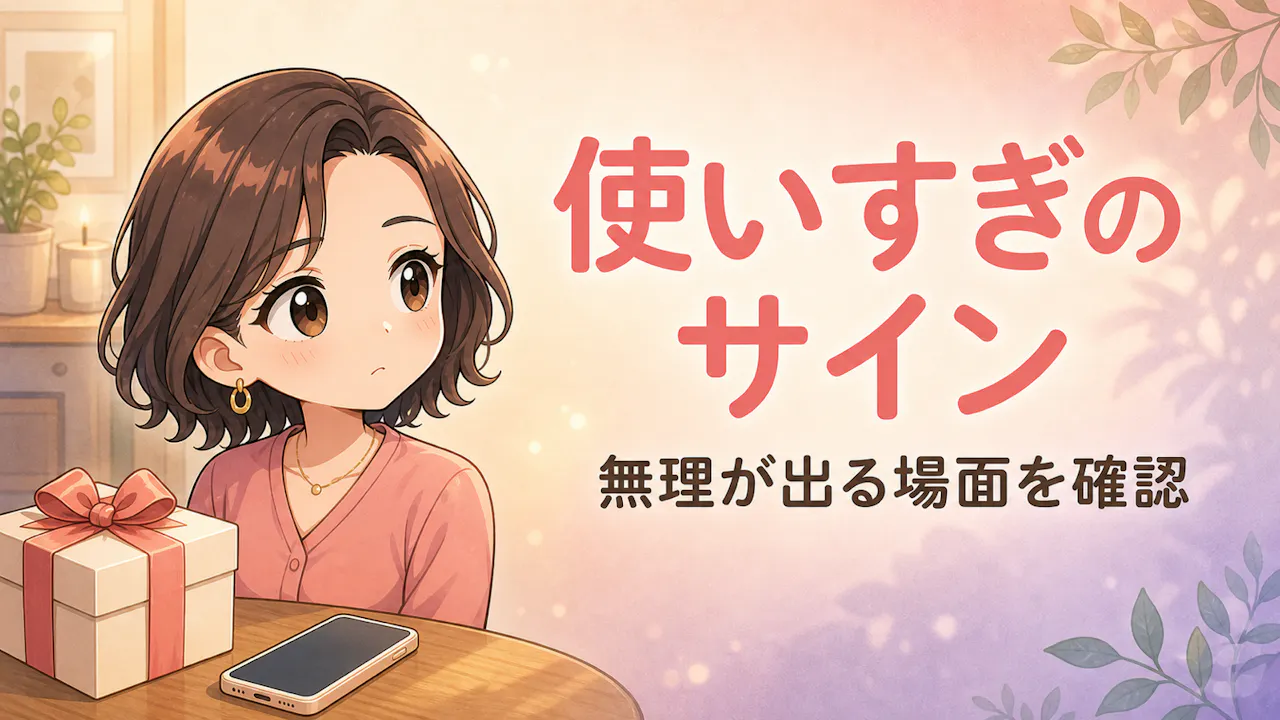 恋愛でお金を使いすぎるサイン