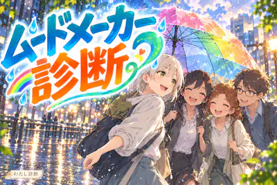 【ムードメーカー診断】場を明るくするあなたの力は何％？