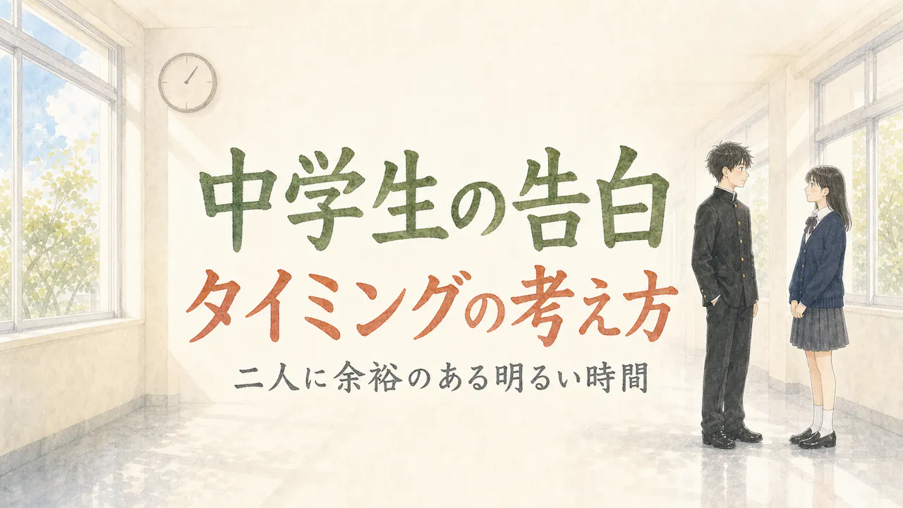 中学生が告白するタイミングの考え方