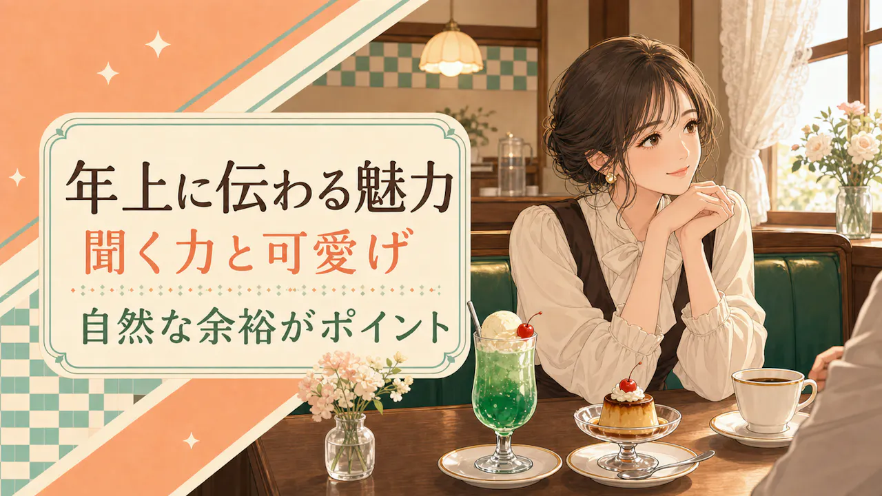 年上に好かれる女性に共通しやすい魅力