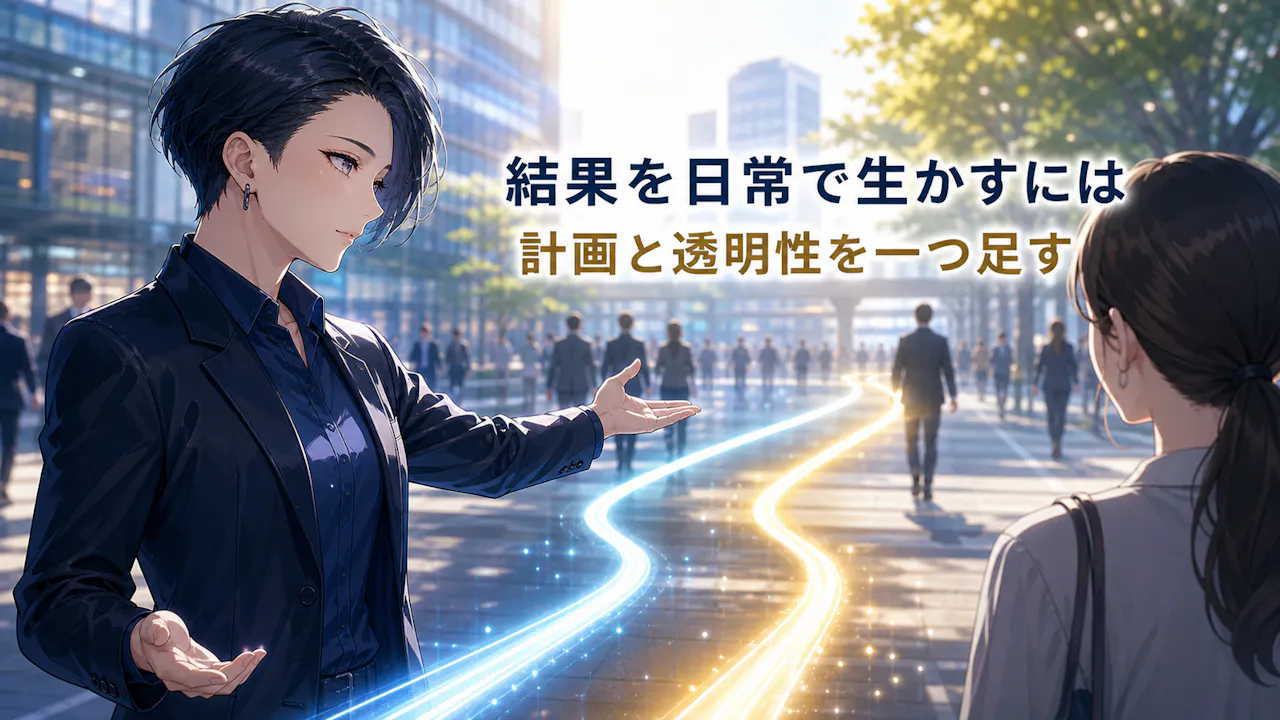 結果を日常で生かすには