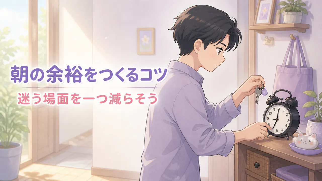 朝の余裕をつくる小さなコツ