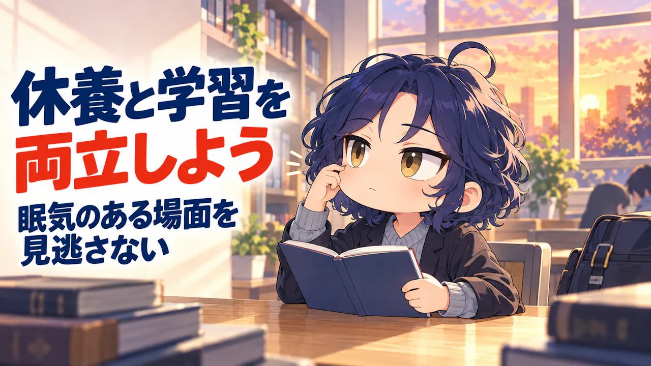 結果は休養と学習を見直すきっかけに