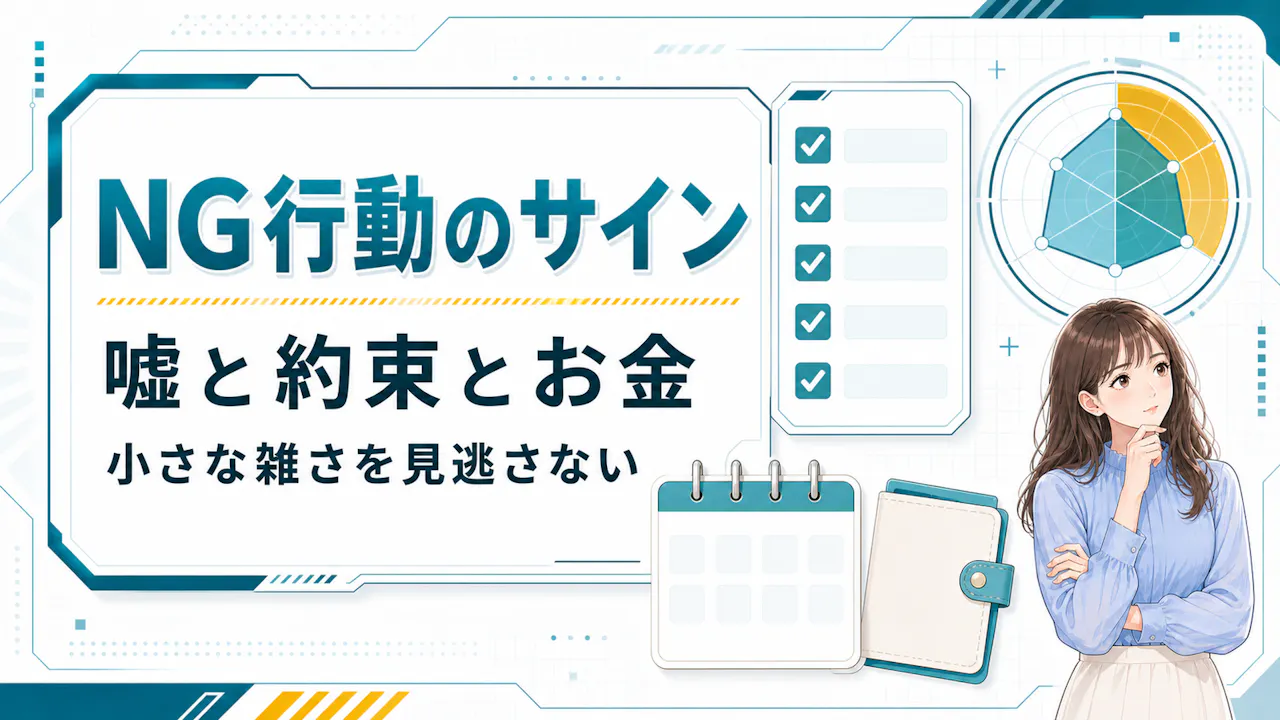 クズ男に見えやすいNG行動