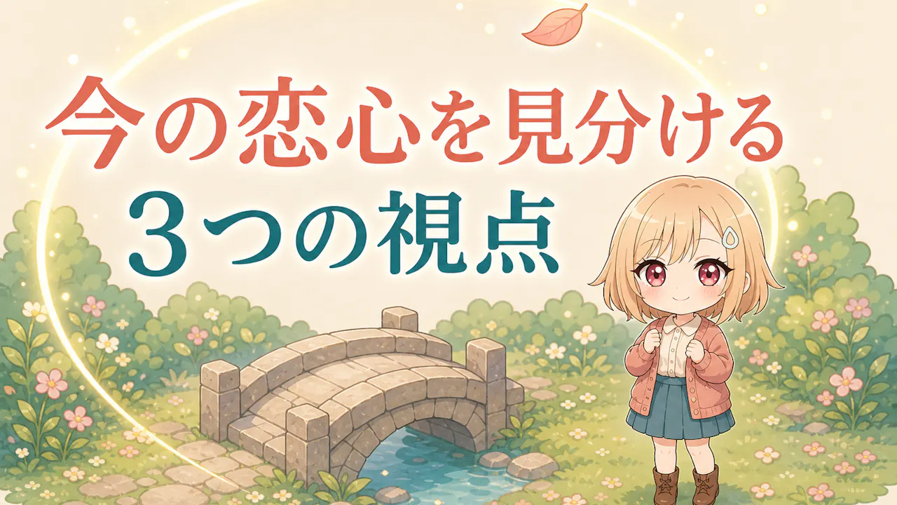 今の恋心を見分ける3つの視点