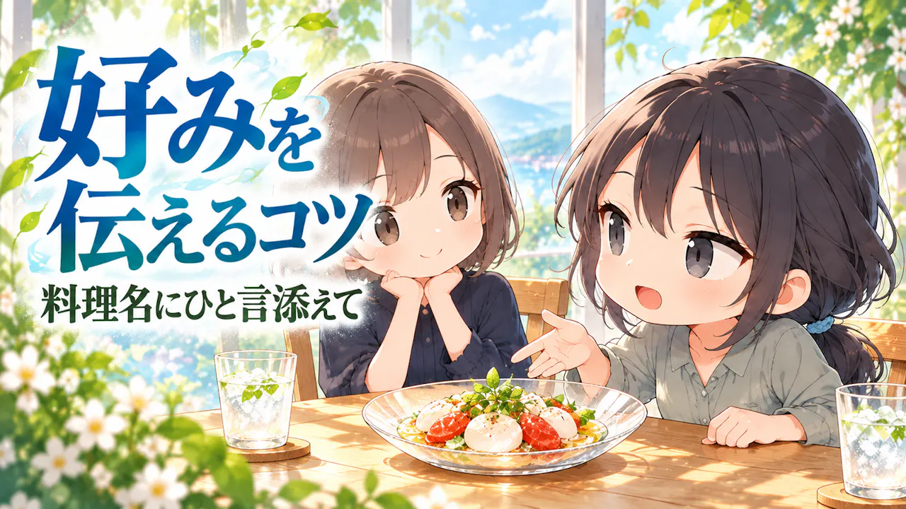 好みを伝えるときの小さなコツ