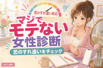 【マジでモテない女性か診断】恋のすれ違いを生む行動をチェック