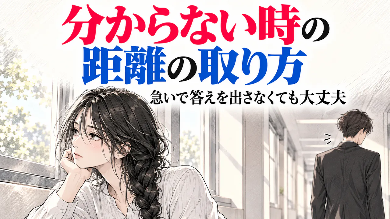 分からない時の距離の取り方