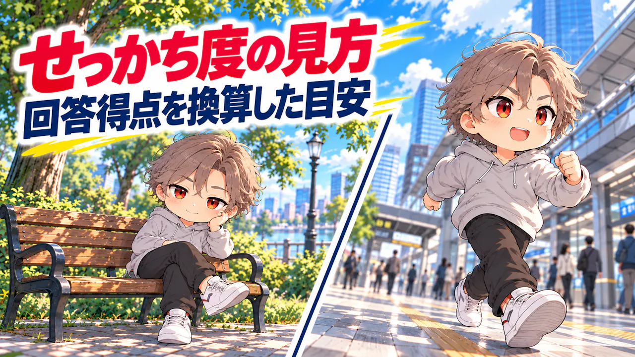 せっかち度の％はどう読む？
